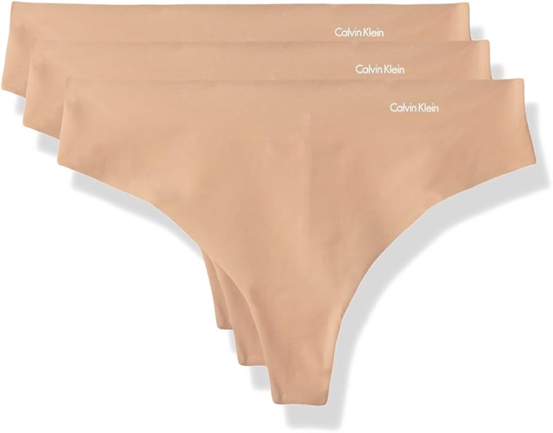 Calvin Klein Invisibles Tanga sin Costuras para Mujer, Paquete de 3