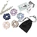 Produktbild Mommesilk Superweiche Seide Haargummis Haarringe Haarbänder 5er Pack mit Lagerung Taschen Beutel Aufbewahrungsbeutel aus 100% Seide Verpackung MEHRWEG