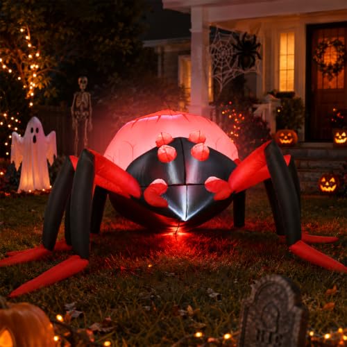 TRMESIA 8FT Halloween Inflatable Blow up Scary Spider Yard Party Decoration - image 3