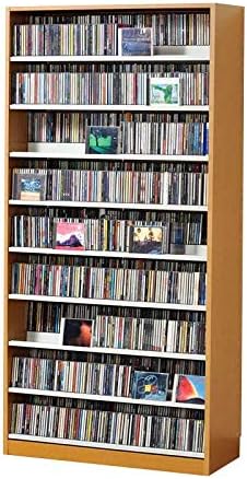 Amazon コレクター絶賛 大容量cdラック Dvdラック ダンデム Cd最大1503枚 Dvd最大672枚 Tcs0 N ナチュラル Cdラック Dvdラック Cd Dvdラック