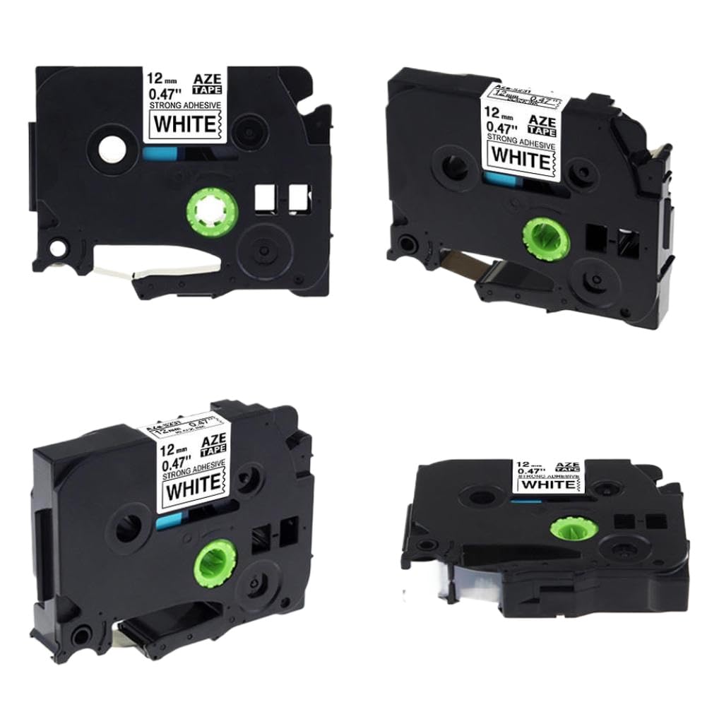 Beschriftungsband 6mm 9mm 12mm 18mm 24mm TZE-S231 S621 TzS131 TzS251 Acrylkleber Kompatibel Mit Label Printer(Black on yellow)