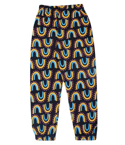 Image of T2F Girls Cotton Regular Fit Printed Track Pant (Pack of 5)