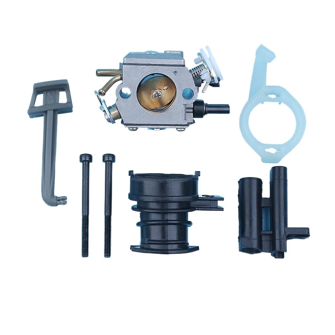 Colector de carburador kit de varilla de estrangulación para reparar motosierra 365 y 372