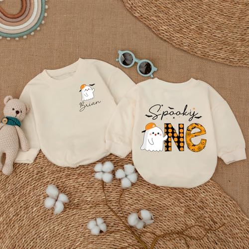 Personalized First Halloween Birthday Babies boys Romper, My First Halloween Baby boy Outfit, 1St Halloweens3