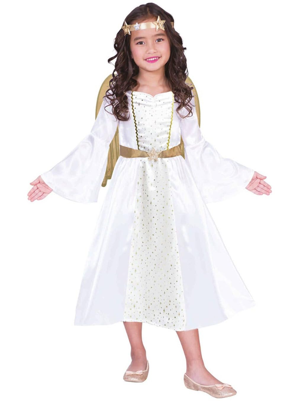 amscan Childs Girls Nativity Small Stars Angel Christmas Fancy Dress Costume