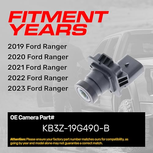 Image of Master Tailgaters Replacement for Ford Ranger (2019-2023) Backup Camera OE Part # KB3Z-19G490-B