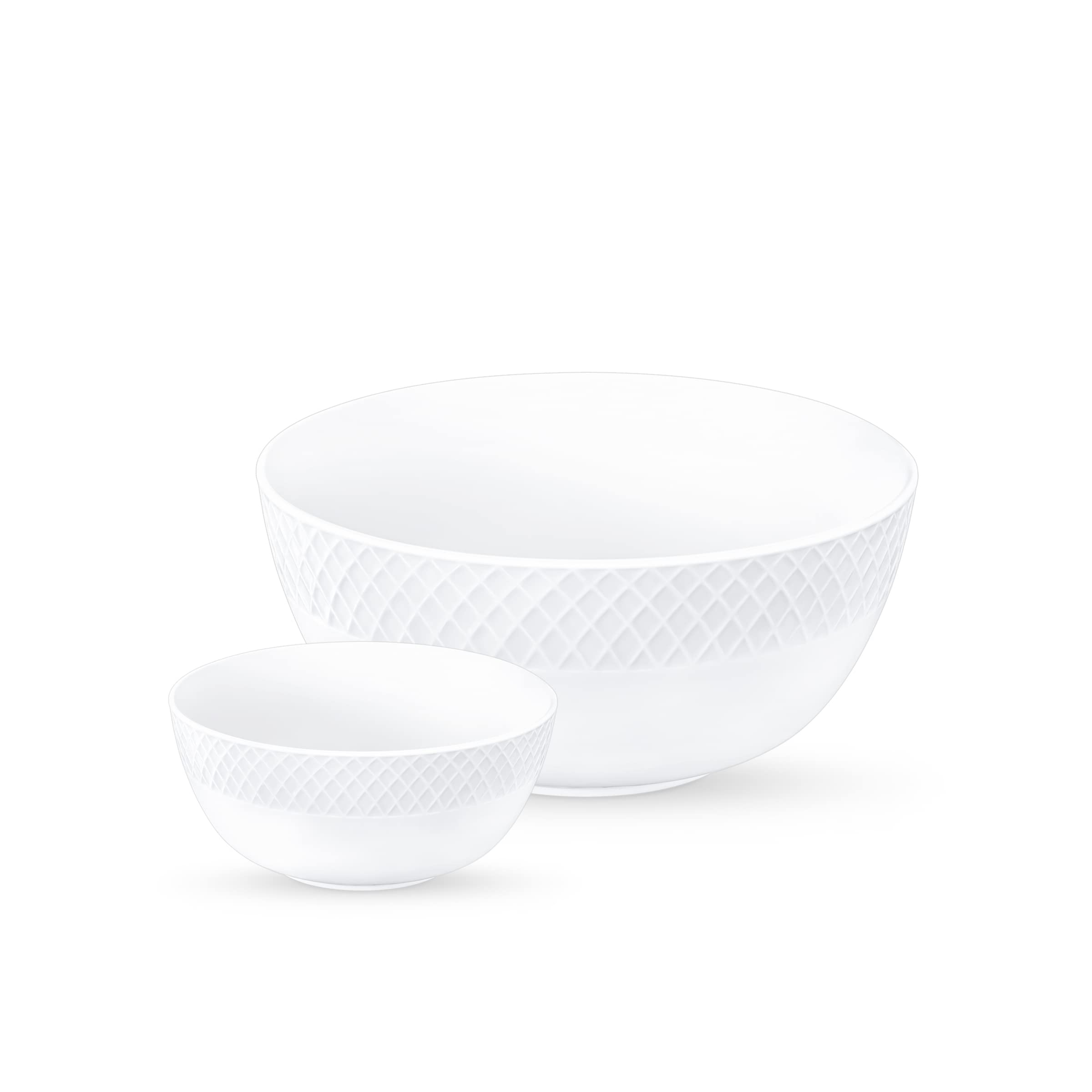 Wilmax miseczki do sałatek - 6 sztuk + 1 sztuka | porcelana | biała | elegancka | ponadczasowe | wytłaczane wzory | na przekąski | nie żółknie | nadają się do mycia w zmywarce | idealne w zestawie | pudełko prezentowe | na prezent