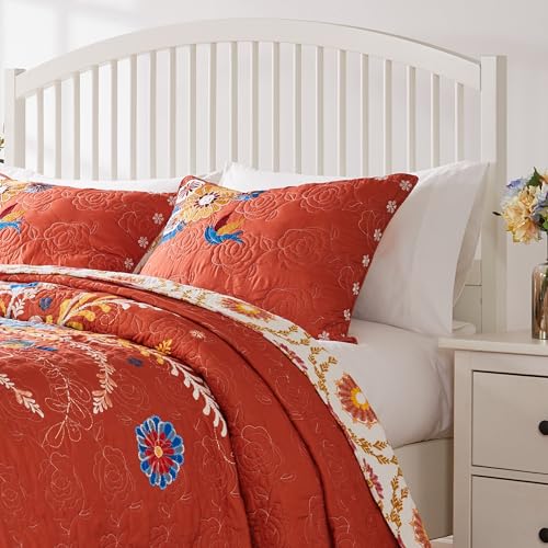 Barefoot Bungalow Topanga Pillow Sham, Standard, Orange - Thumbnail 5