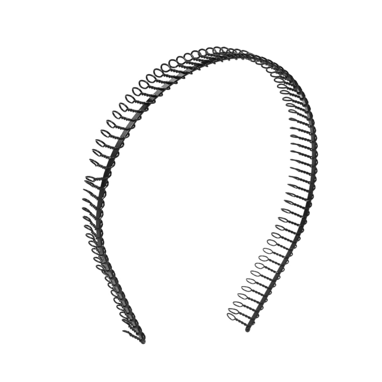 minkissy Wide Insert Comb Metal Headband for Women 4.72 Inch Hard Teeth Hairband Spa Face Washing Hair Styling Accessory Suitable for Elderly