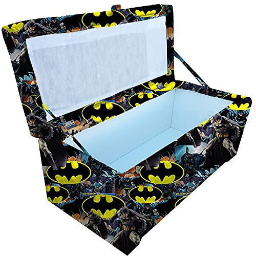 Bau puff 80 organizador porta treco brinquedos sapatos infantil multiuso