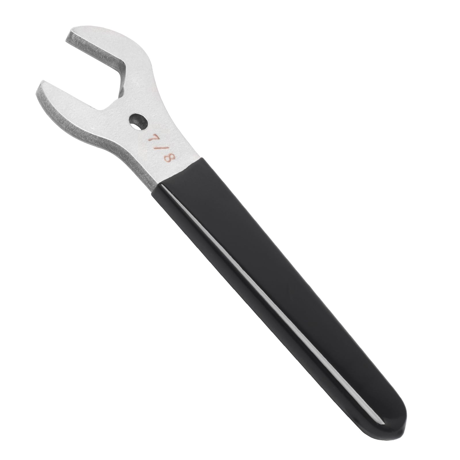 Ziyuan U3528 Service Wrench,7/8” Open End Wrench,30° Angle Opening with Rubber Handle,Thin Forged Design and Brushed Finish,Length 6.25"