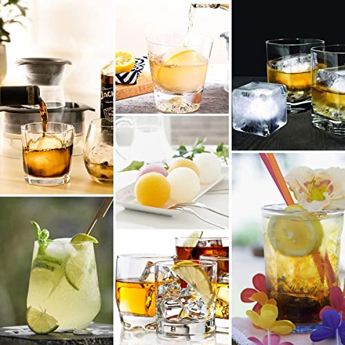 Image of Shuban Ice Ball Mould 4 Pack Extra Large Silicone Ice Ball Maker BPA Free, Reusable Sphere Shapes Ice Cube Tray Easy Release, Suitable for Freezer, Homemade Baby Food (Each Ice Ball 2.5 inch)