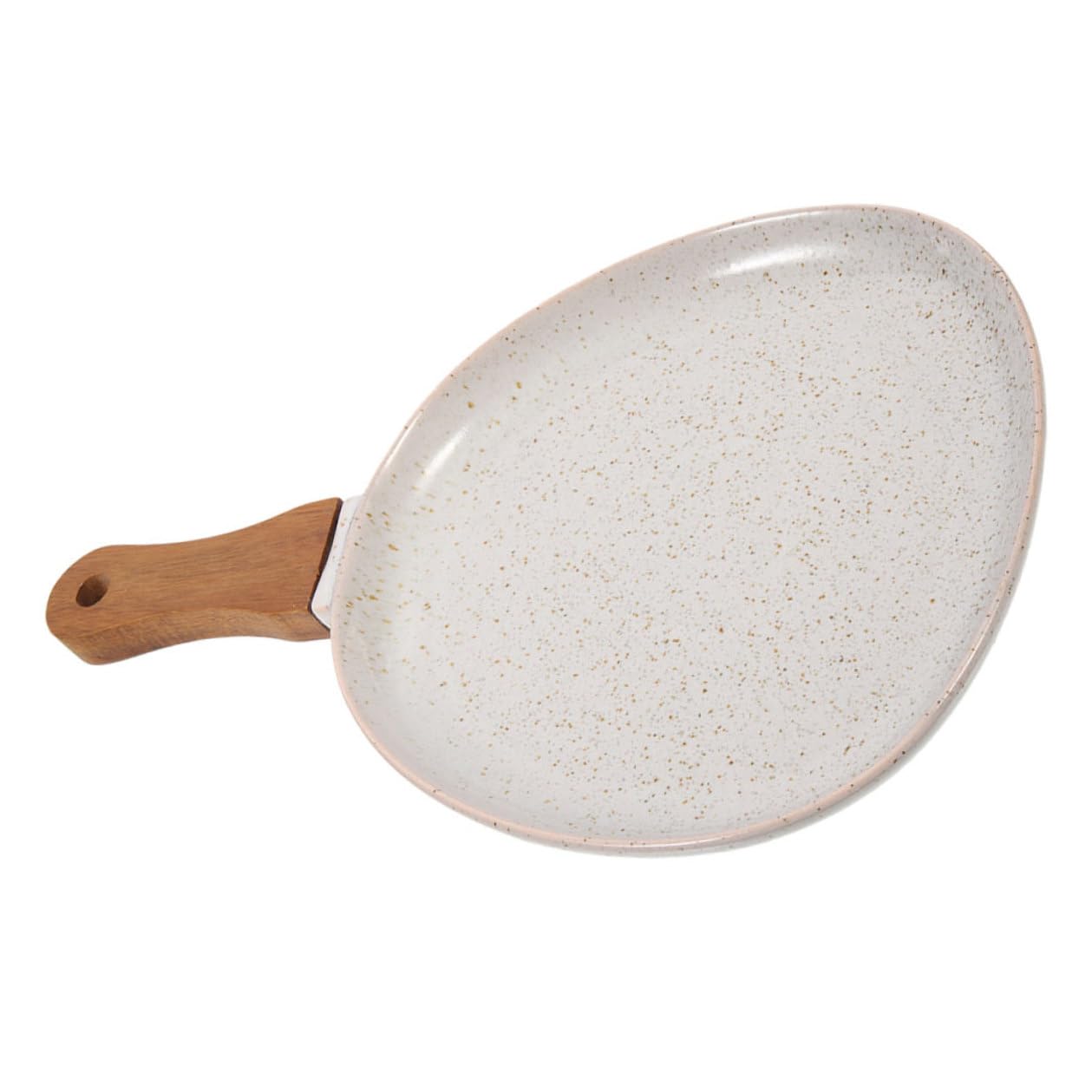 NUOBESTY Piatto da Portata in Ceramica con Manico, Servizio Antimacchia