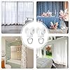 Barydat 150 Pcs Curtain Track Gliders Dual Wheel Plastic Mute Rollers for Ceiling Drapes & Room Dividers Plastic Shower Rail Hooks Compatible with Most Tracks Easy Install