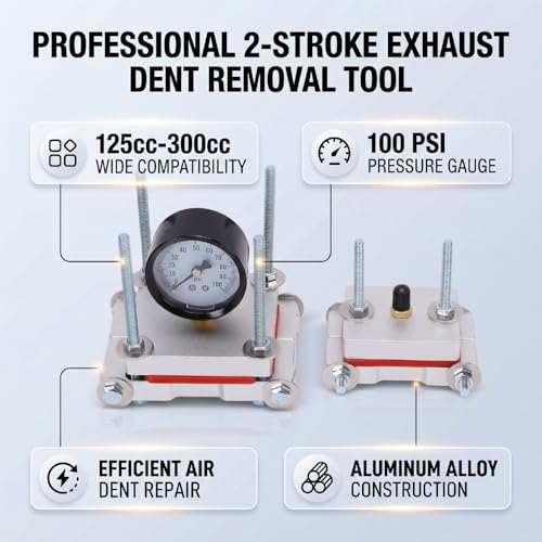 Kit de reparación de escape de 2 tiempos para restaurar el rendimiento en motos de 250 ml 5