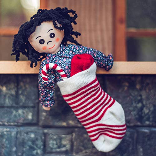 The Queen's Treasures 18 In Doll Accessories, Little House On The Prairie 8 Pc Christmas Play Set Includes, Stocking, Doll, Penny, Cookie, Candy Cane, Tin Cup, Mittens, Compatible With American Girl #TOP6