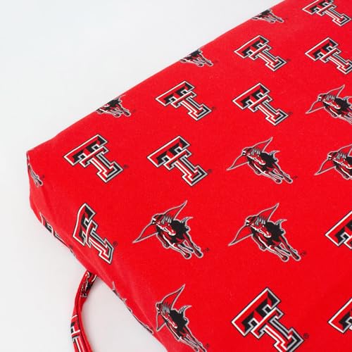 Image of College Covers Everything Comfy Texas Tech Red Raiders 2 Piece Chair Cushion