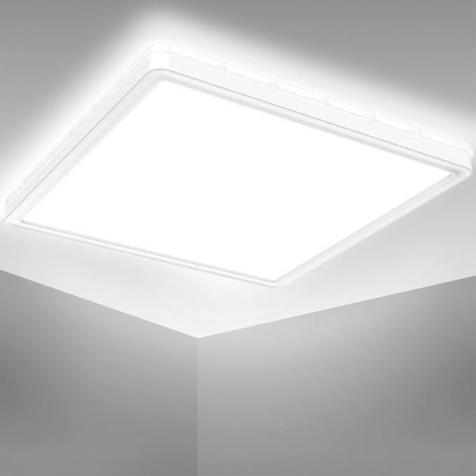 B.K.Licht Lámpara de Techo LED Ultraflat Para Baño - Luz Indirecta, Color…