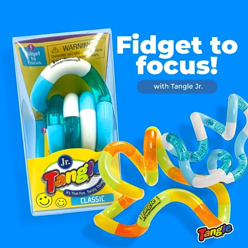 Tangle Jr Classic (5-Pack) - Genuine Fidget Toys - Twisty Fidget Pack for Kids and Adults - Fidget Toy for School - Gift for Teens and Adults image 12