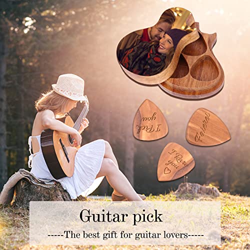 Dinikally Boîte de médiators personnalisée pour guitare avec médiator gravé (sty1) - Les Beatles, Paul McCartney, John Lennon, RIngo Starr, George Harrison Dinikally Boîte de médiators personnalisée pour guitare avec médiator gravé (sty1) – Image 6