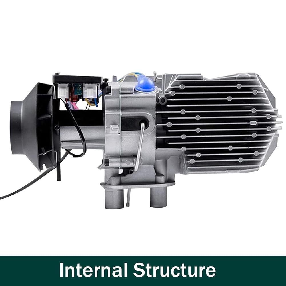 Réchauffeur Diesel 5KW, Radiateur De Stationnement Diesel avec Ajustement D'altitude Automatique, Chauffe-Air De Stationnement avec Télécommande Et Moniteur LCD,12v