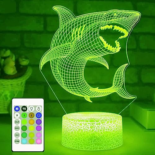 Lámpara Ilusión 3D Acuario LED multicolor con base acrílica miniatura 3