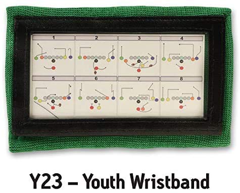 Image of Y23 - Football Wristbands - Wrist Coach - QB Wristband - Football Play Wristbands - Playbook Wristband