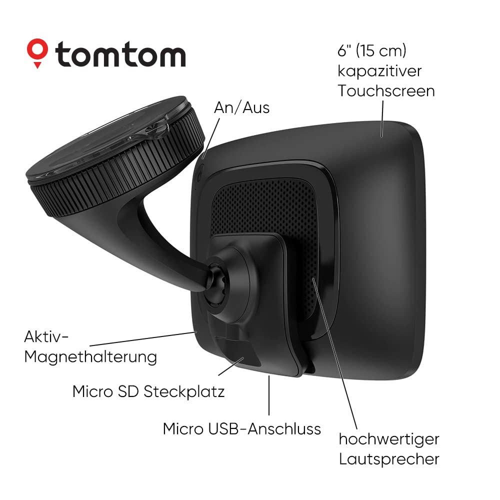 TomTom Navigationsgerät GO Navigator (6 Zoll, Stauvermeidung Dank TomTom Traffic, Karten-Updates Welt, Updates über Wi-Fi)