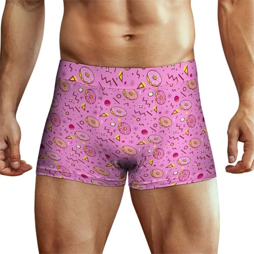 Colorful Dogs Paw Boxer Briefs For Men Sport Underwear Comfort Fit Boxers Trunks Pouch Support Boxer Shorts XS-4XL