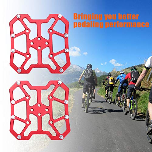 1 Pair Mountain Bike Pedals Flat, Platform Pedals Clipless Platform Adapter for SPD2