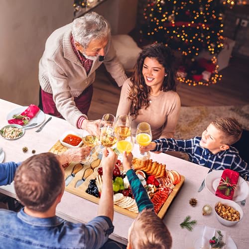 Easoger Large Bamboo Charcuterie Board Set with Code LV88KEU7