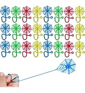 SUNCHE 24 stuks klaphand voor kinderen, glibberhand cadeautje, klaphanden, kleverig spinnenweb sp...