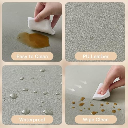 Image of Waterproof Baby Play Mat for Floor Memory Foam 71 * 79 Cushion Playpen Playmat Tummy Time Crawling Mat Nursery Rug Thick Pad Create Soft & Safe Area for Infants,Toddler,Kids,Grey