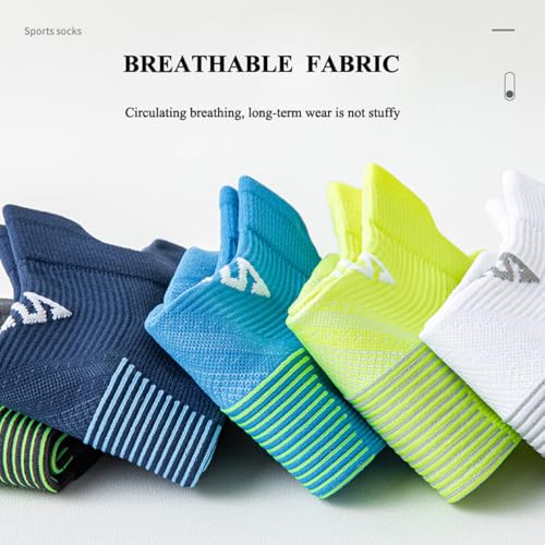 6 Pairs Athletic Ankle Sock for Men and Women Sport Low Cut Compression Running Sock with Ankle Support2