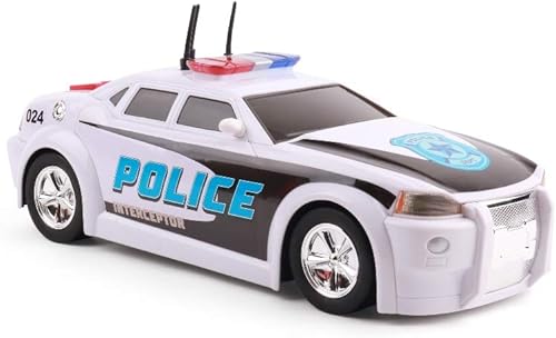 Rescue Force Police Cruiser Toy - Luces realistas y efectos de sonido, plástico duradero y baterías incluidas, a partir de 3 años