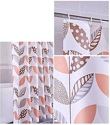 Rideau de douche long imperméable 100% PEVA pour salle de bain moderne
