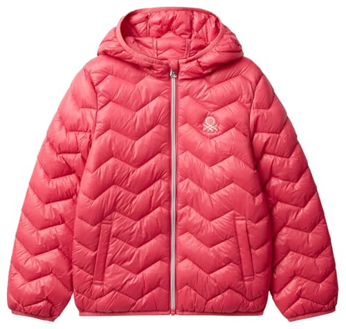 United Colors of Benetton Giubbotto 21incn04u Chaqueta, Rosa, 150 cm para Niñas