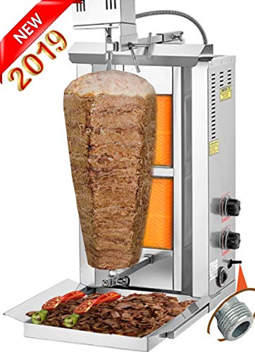 TurcoBazaar 110v 220v Automatic Kebab Machine Doner Machine Doner Kebab Grill Machine 2 Stove Propane