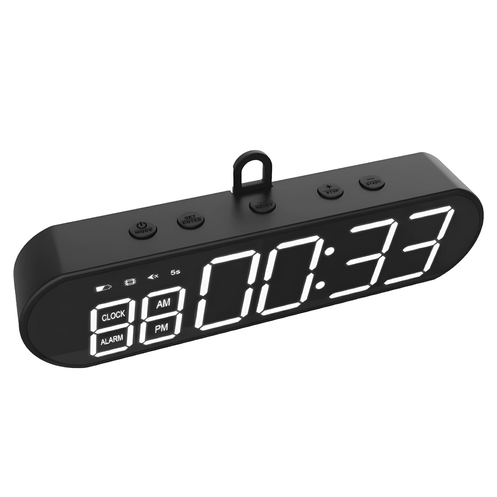 Minuterie d'intervalle multifonction compacte et chronomètre d'entraînement aimanté