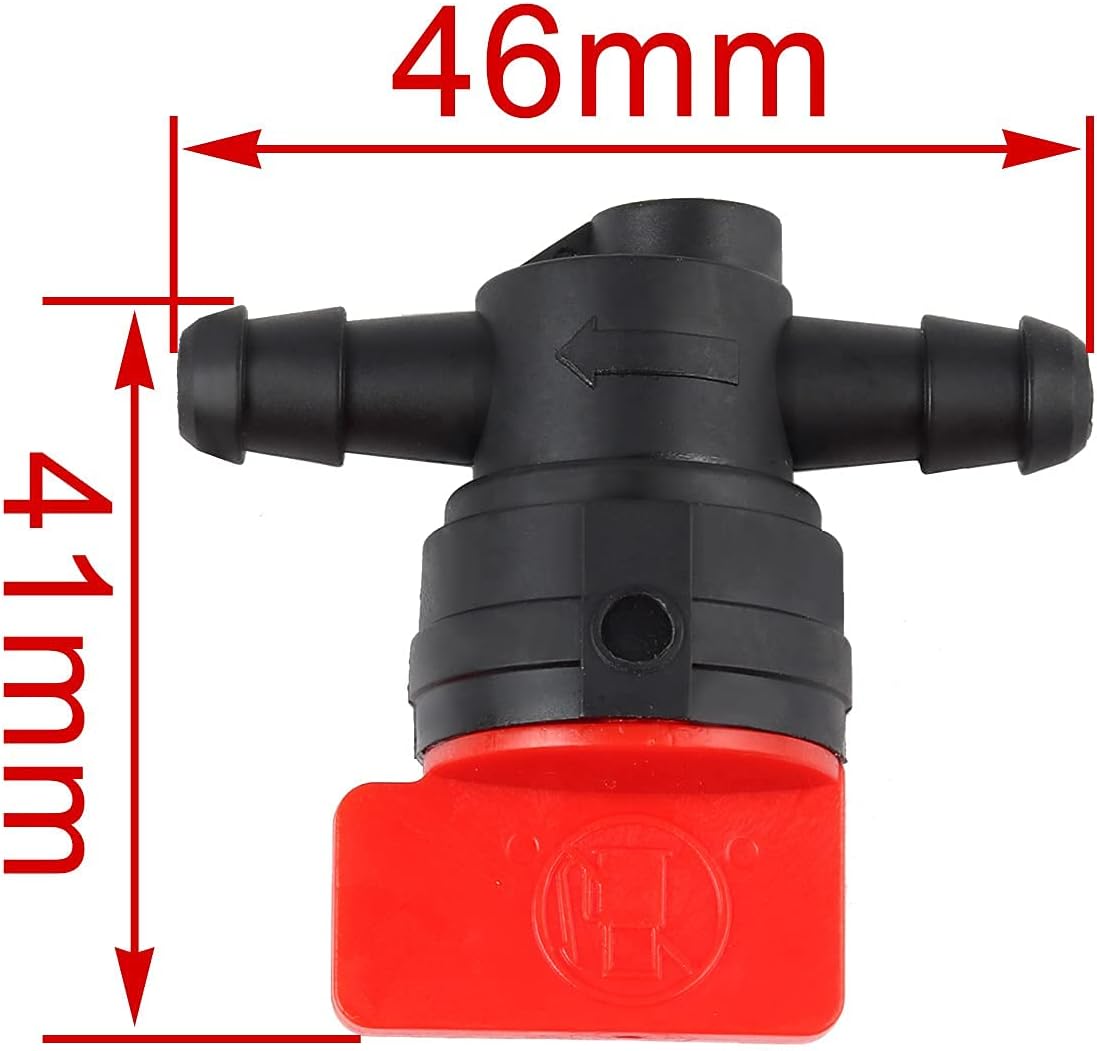 HIPA (Pack of 10) 1/4" Inline Fuel Cut off Shut Off Valve for 493960 494768 698183 Oregon 07-406 Compatible with John Deere AM36141 AM107340 Toro 54-3150 1-603770
