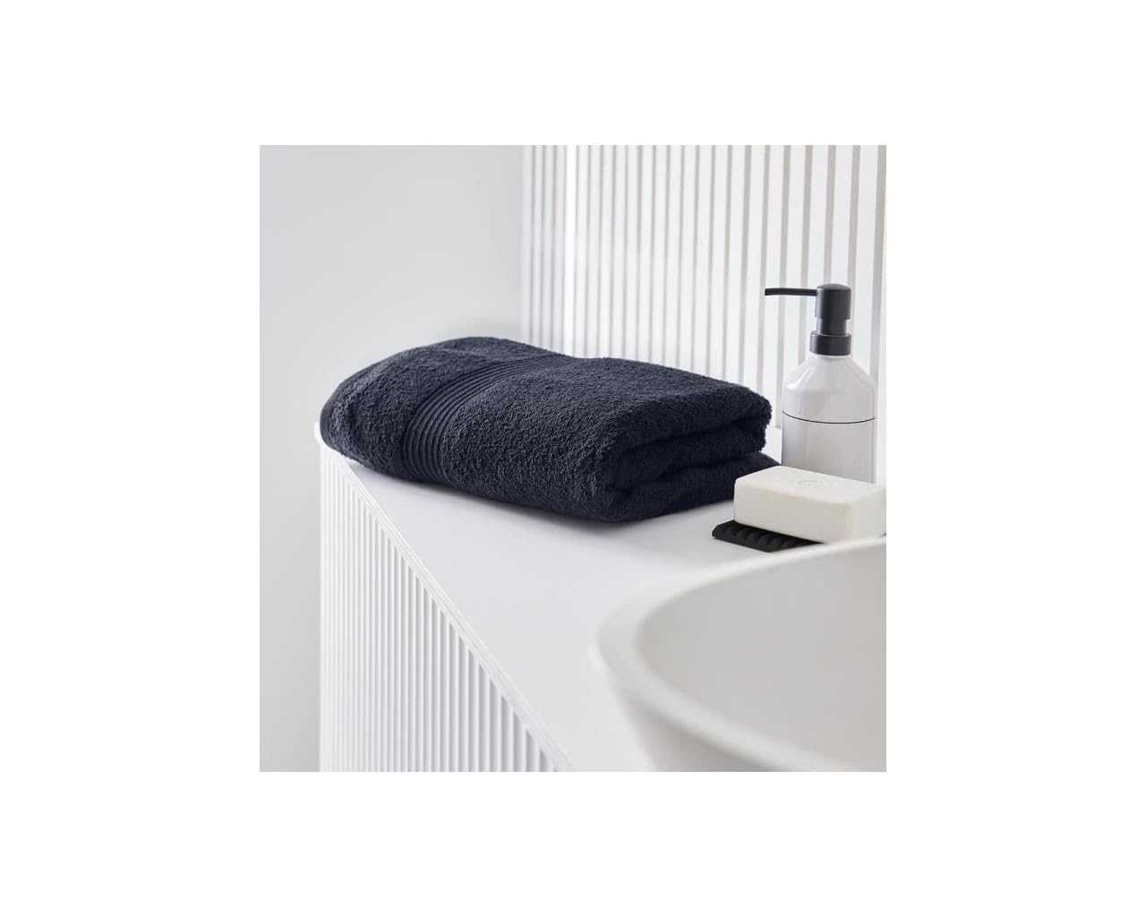 TODAY Bath Towel 70 x 130 cm 100% Cotton Navy, Navy Blue, 70x130 cm - Image 2