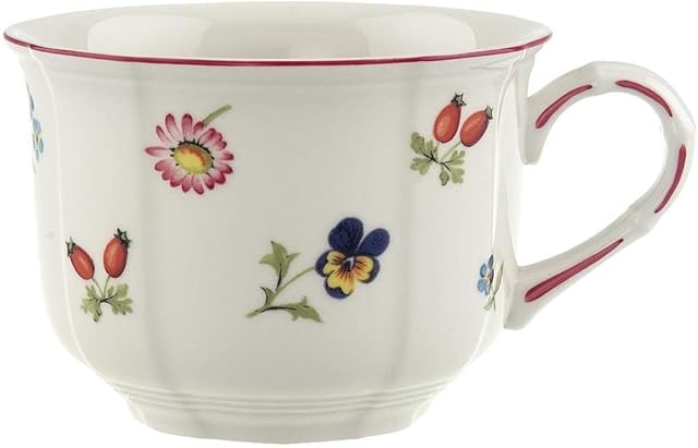 Villeroy & Boch Petite Fleur Cup, 350 ml, Height: 7.5 cm, Premium Porcelain, Multicolour, 1 Count (Pack of 1)