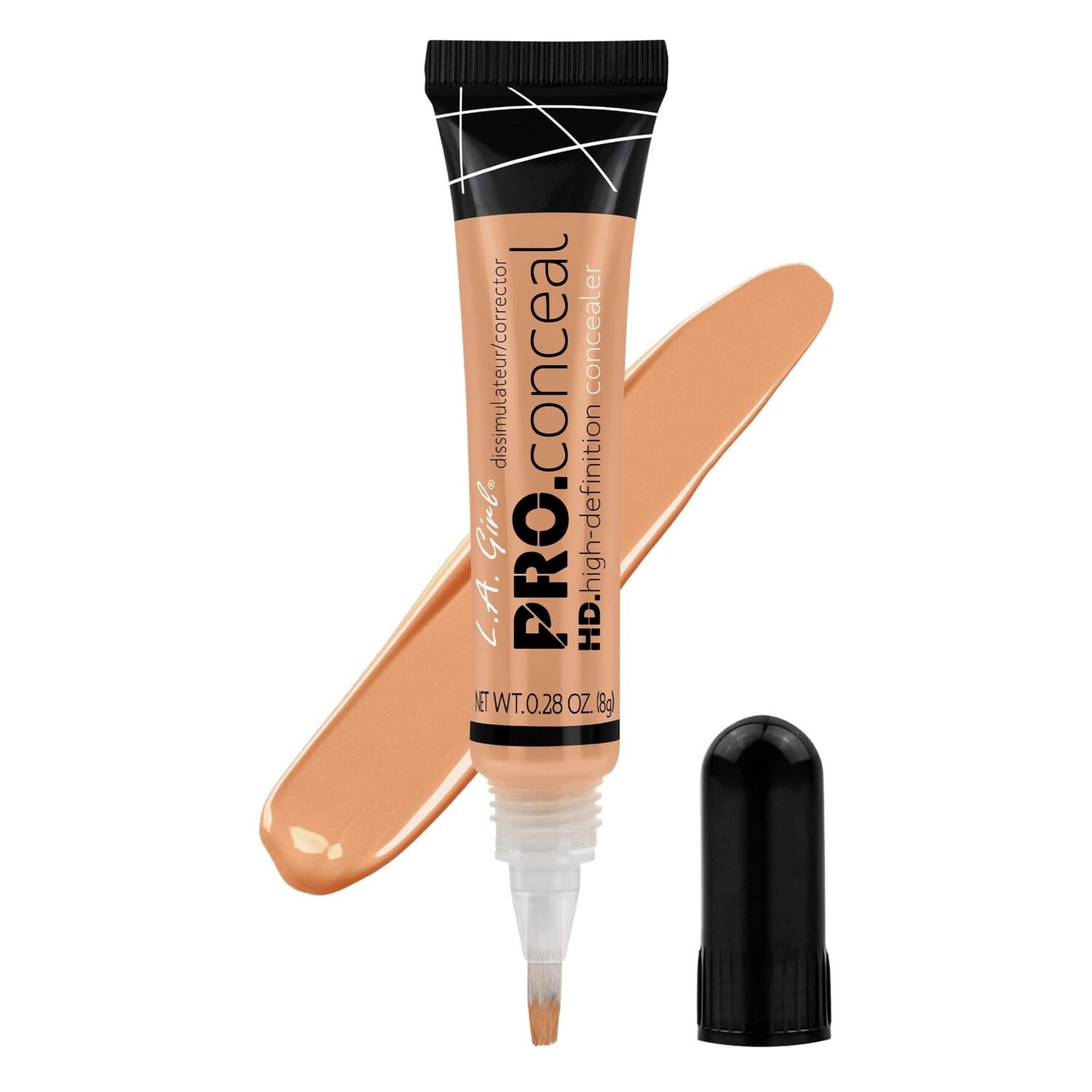L.A. Girl HD Pro Conceal Multipurpose Concealer, Creamy Beige, 8g | Full Coverage for Dark Circles, Contouring & Dark Spots| Long-Lasting & Blendable Makeup for Indian Skin Tone