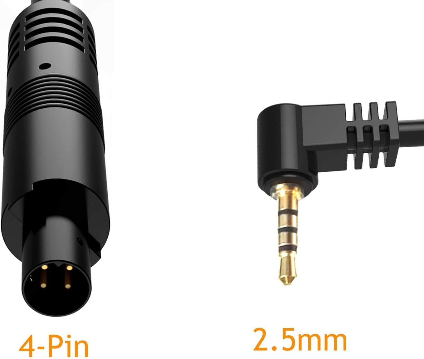 Hands demonstrating the 33-foot length of the camera extension cable