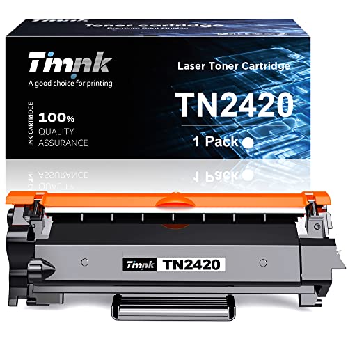 Timink Toner Cartridges Replacement for Brother TN2420 TN-2420 TN2410 Compatible with L2510D L2530DW L2550DN L2310D L2350DW L2370DN L2375DWL2710DN L2710DW L2730DW L2750DW (Black, 1-Pack)