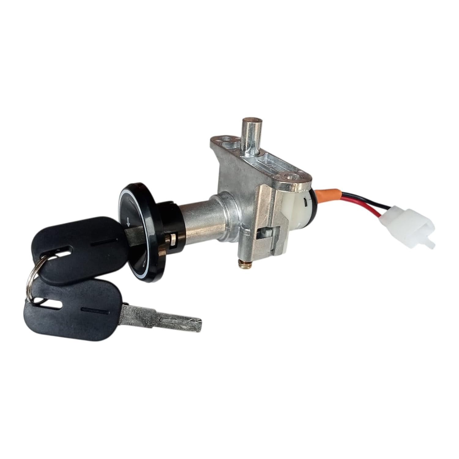 Rock World Ignition Lock Set with 2 Keys | Size 17mm-27mm | Includes Ignition & Steering with Built-in Seat Lock | Suitable for Electric Scooters & Scooties-image-38
