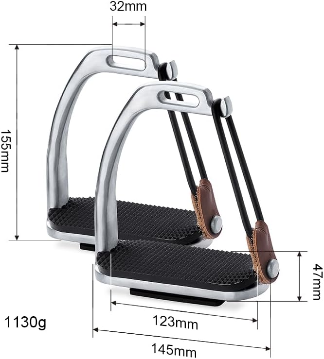 TuffRider Stainless Steel Peacock Safety Stirrups