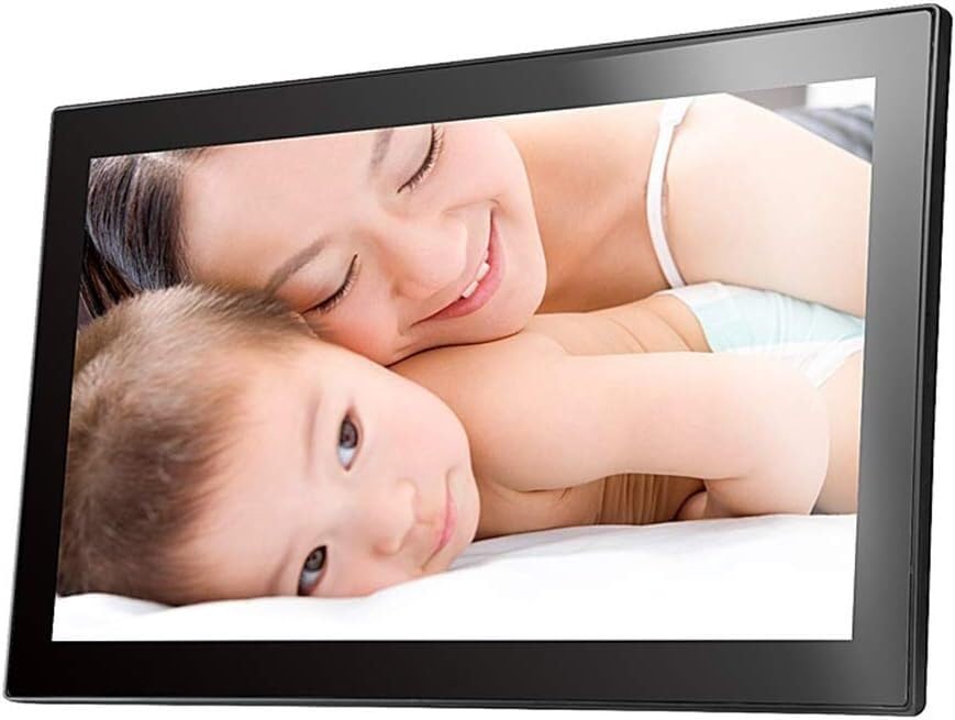Cadre photo numérique intelligent et album électronique UHD noir pour affichage en nuage
