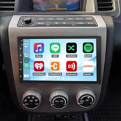 7 Inch Android 13 Car Stereo for 2003-2008 Nissan Murano Z50, Double Din Radio with Wireless CarPlay & Android Auto, 2GB+32GB, GPS Navigation, Bluetooth, WiFi, SWC, Backup Camera