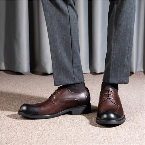 Men's Lace up Oxford Dress Shoes Genuine Leather Breathable Business Formal Comfortable Wide Size Oxfords for Office Wedding Work2